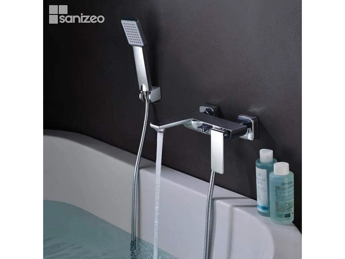 Ensemble Bain/Douche Anti-Calcaire Chrome FIYI BDF016-4