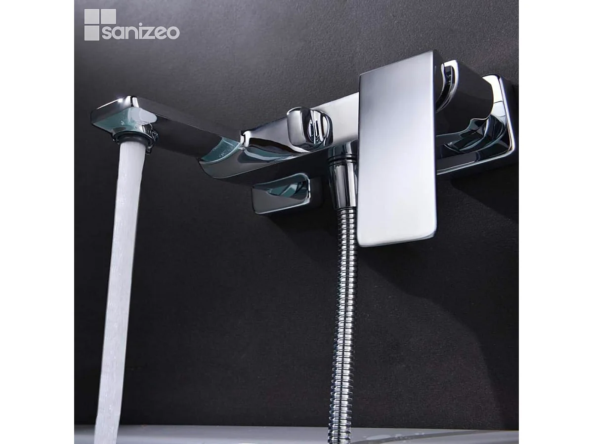 Ensemble Bain/Douche Anti-Calcaire Chrome FIYI BDF016-4