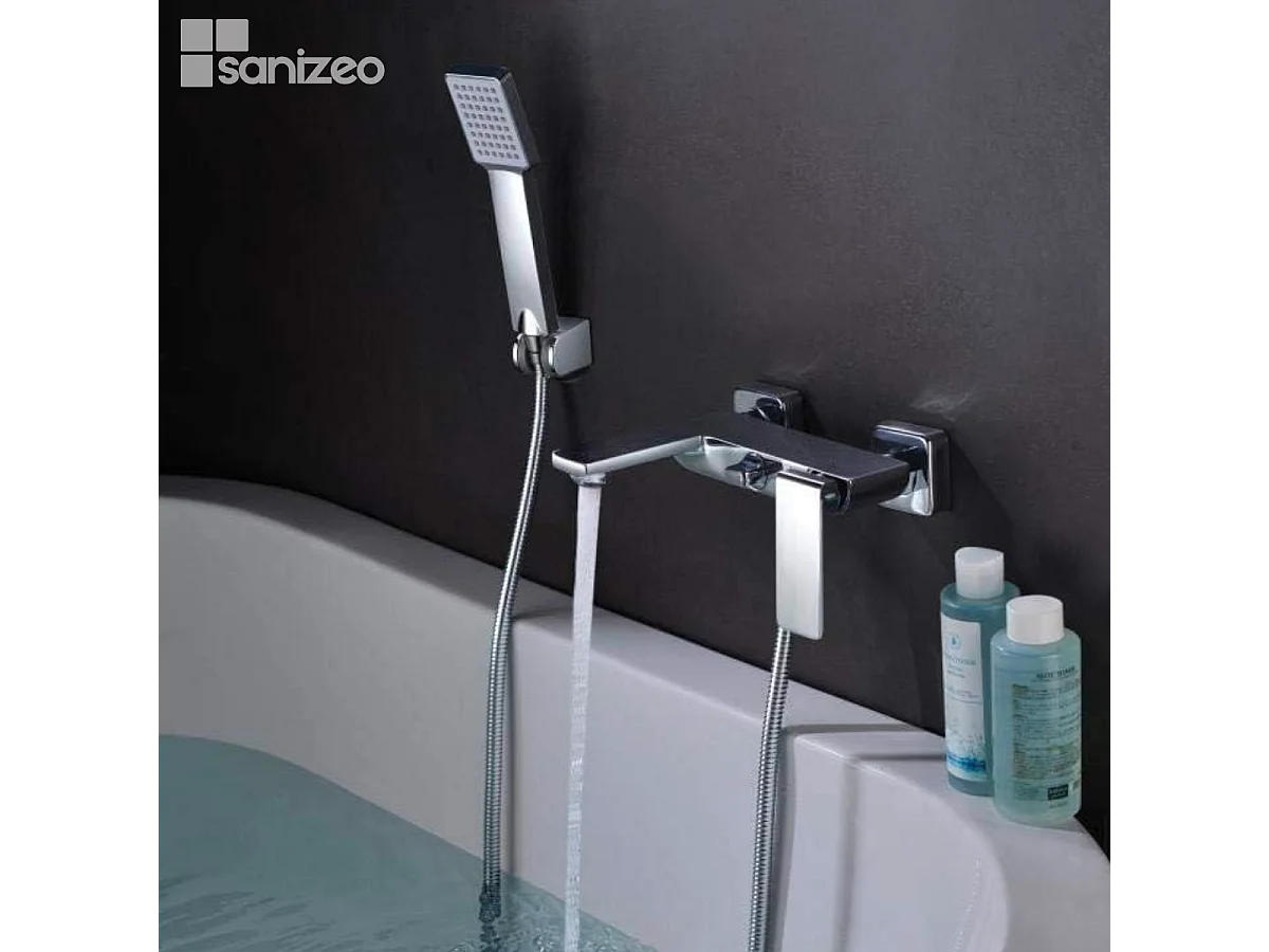 Ensemble Bain/Douche Anti-Calcaire Chrome FIYI BDF016-4