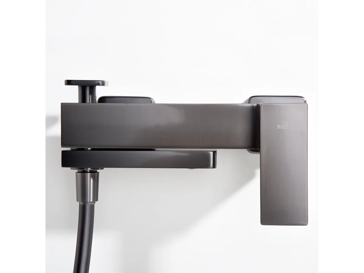 Ensemble Bain/Douche Anti-Calcaire Black Gun Métal PISA BDP048-4BGM