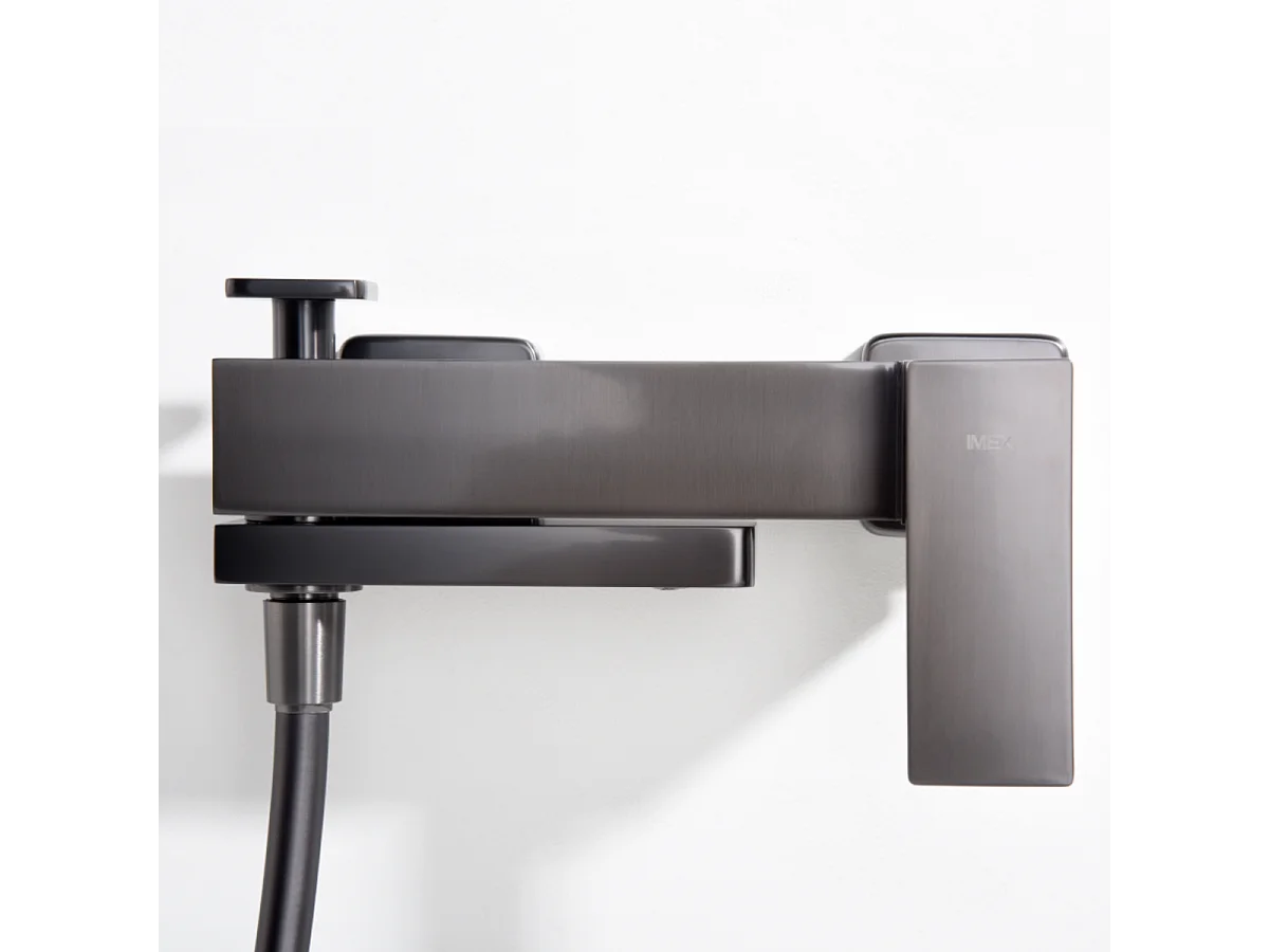 Ensemble Bain/Douche Anti-Calcaire Black Gun Métal PISA BDP048-4BGM