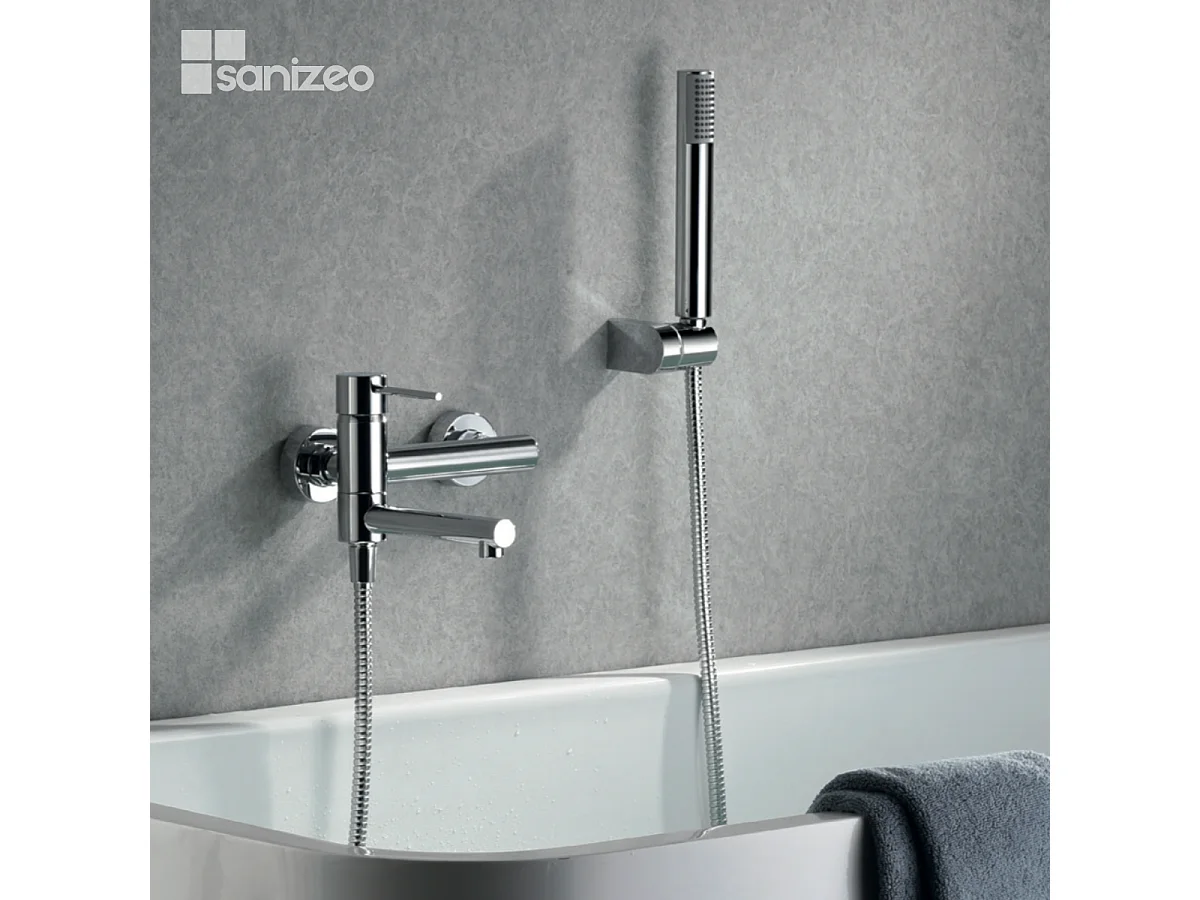 Ensemble Bain/Douche Anti-Calcaire Chrome MILOS STICK BDYS045-4