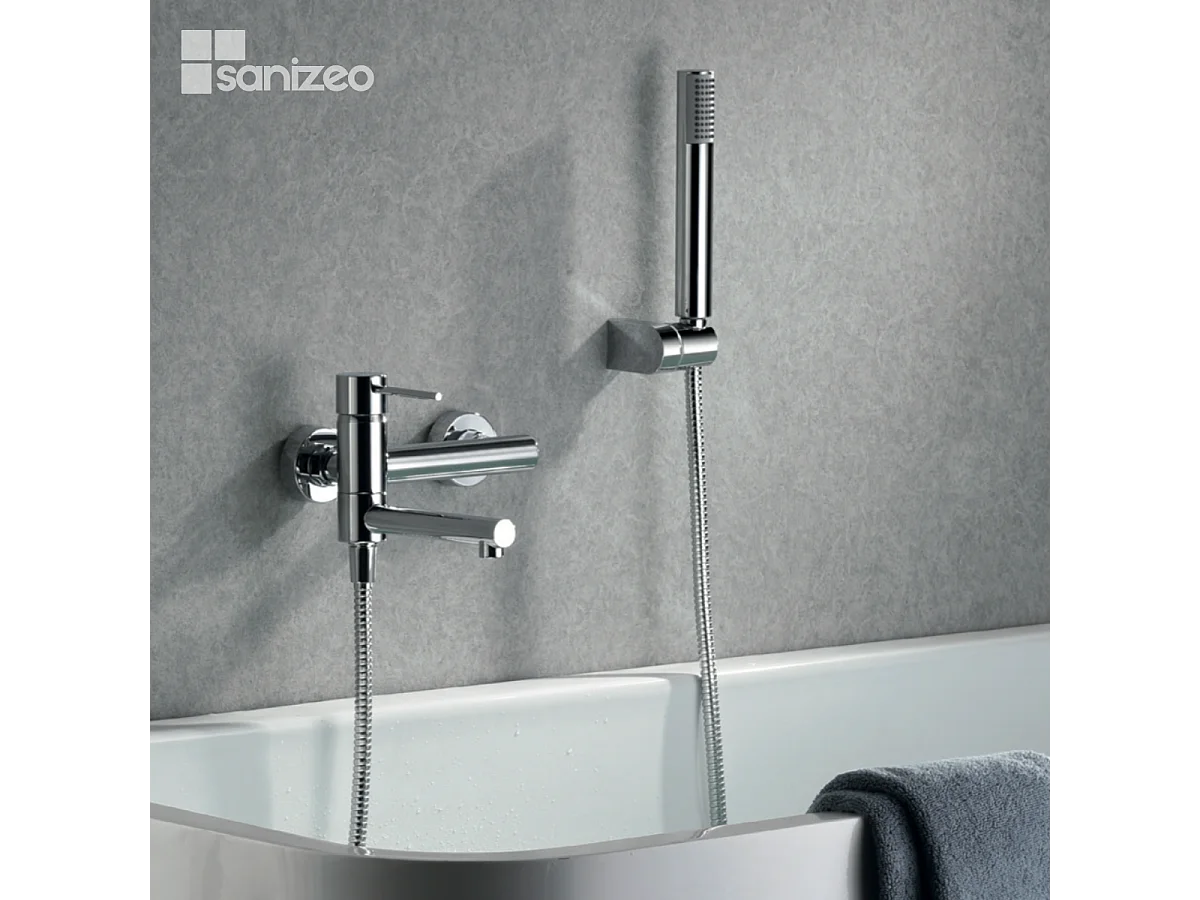 Ensemble Bain/Douche Anti-Calcaire Chrome MILOS STICK BDYS045-4