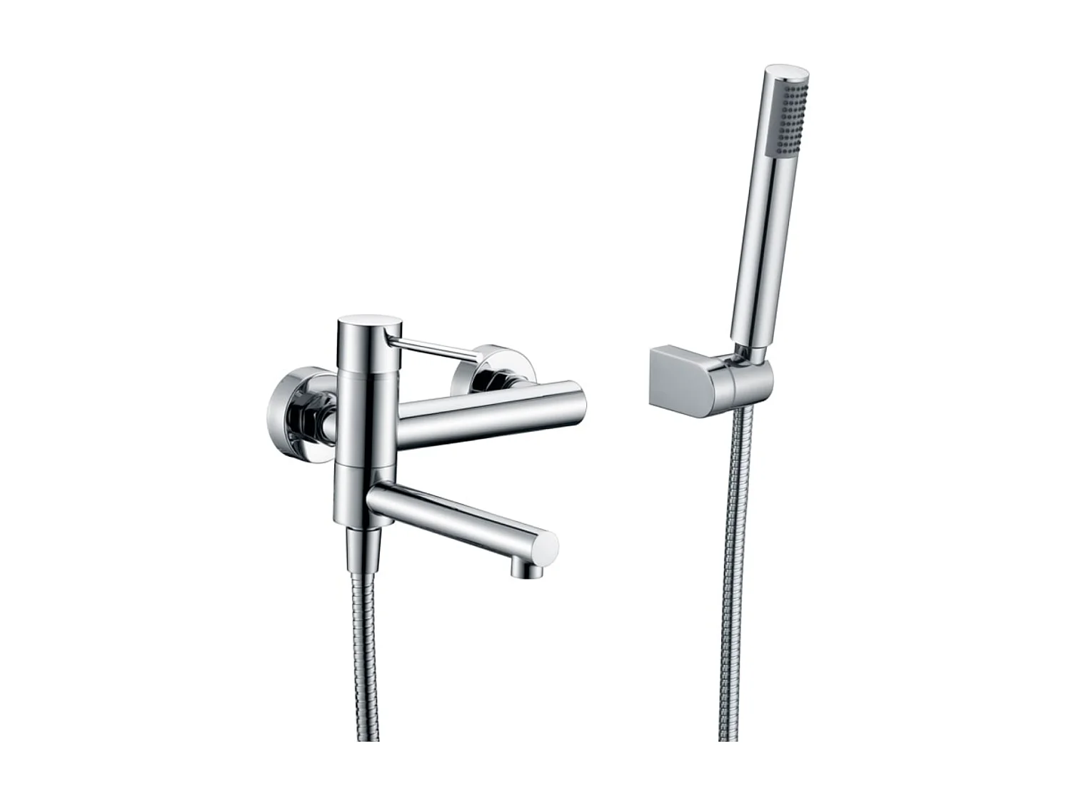 Ensemble Bain/Douche Anti-Calcaire Chrome MILOS STICK BDYS045-4