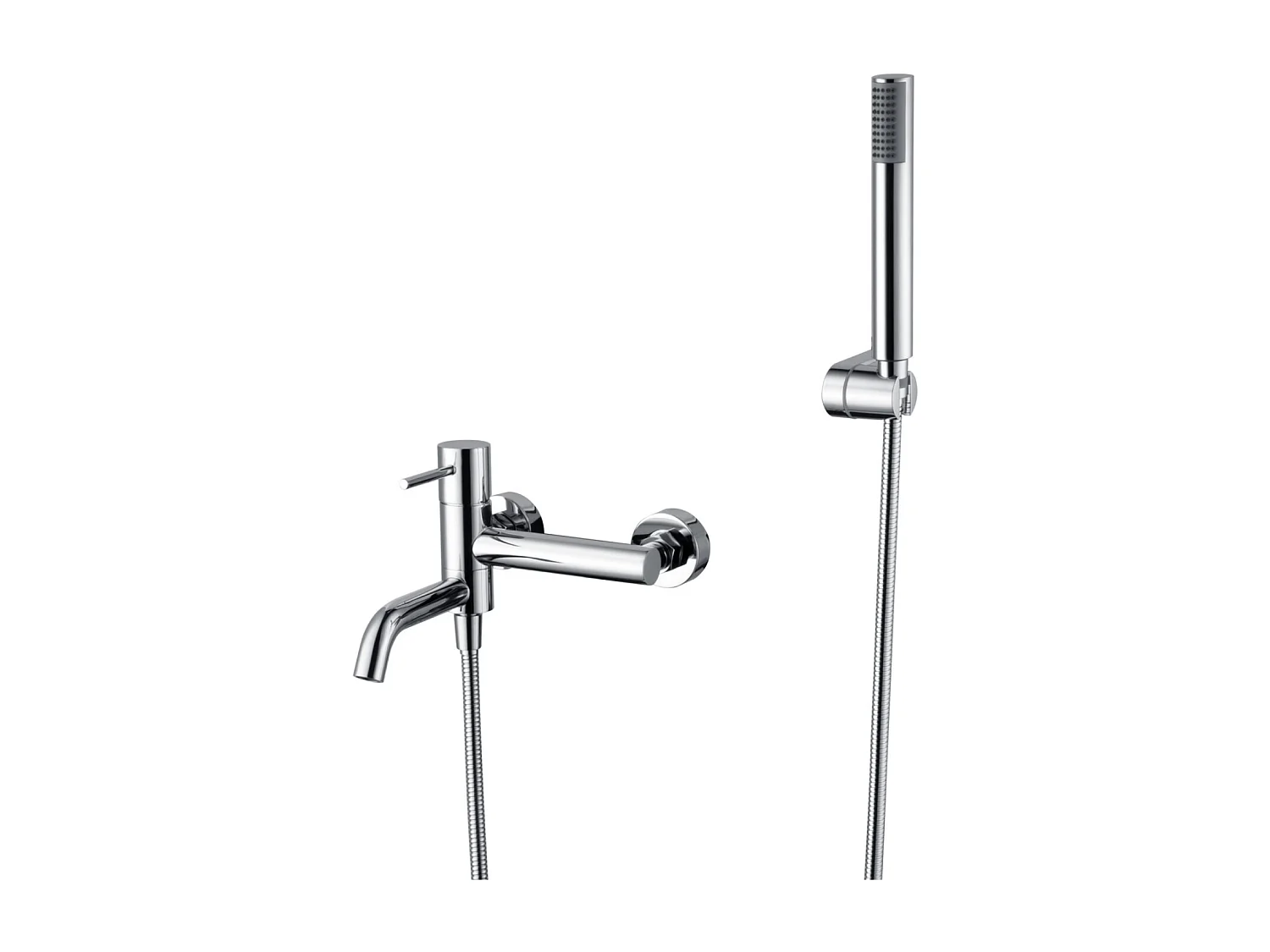 Ensemble Bain/Douche Anti-Calcaire Chrome MONZA BDM039-4