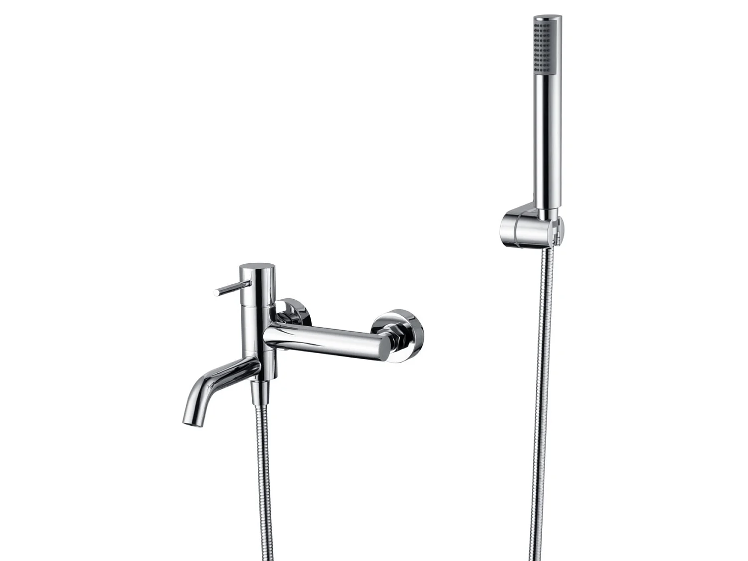 Wannen- und Duscharmaturenset Anti-Kalk Chrom - IMEX MONZA BDM039-4