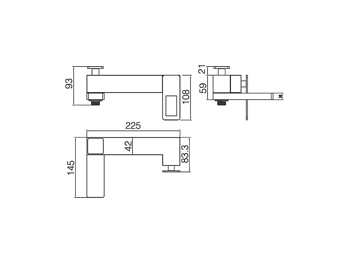 Wannen- und Duscharmaturenset Anti-Kalk Chrom - IMEX MONZA BDM039-4