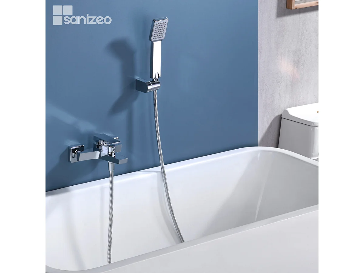 Ensemble Bain/Douche Anti-Calcaire Chrome ART BDAR025-4