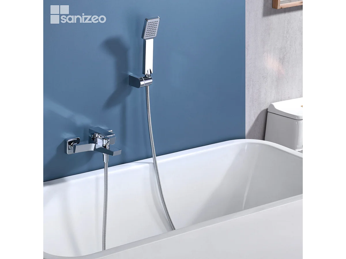 Ensemble Bain/Douche Anti-Calcaire Chrome ART BDAR025-4