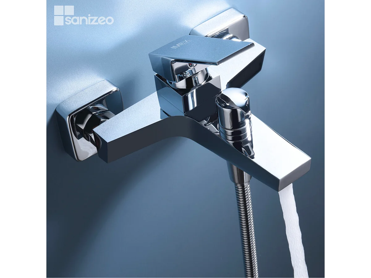 Ensemble Bain/Douche Anti-Calcaire Chrome ART BDAR025-4