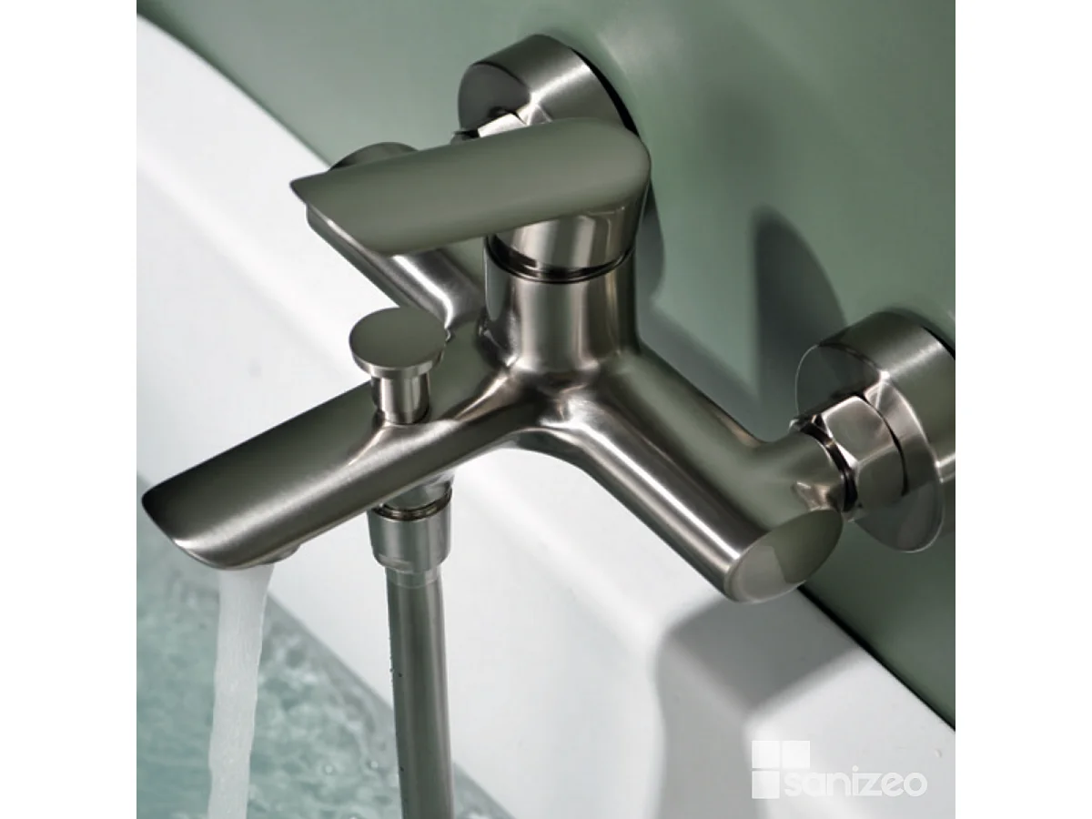 Ensemble Bain/Douche Anti-Calcaire Nickel Brossé URAL BDG040-4NQ