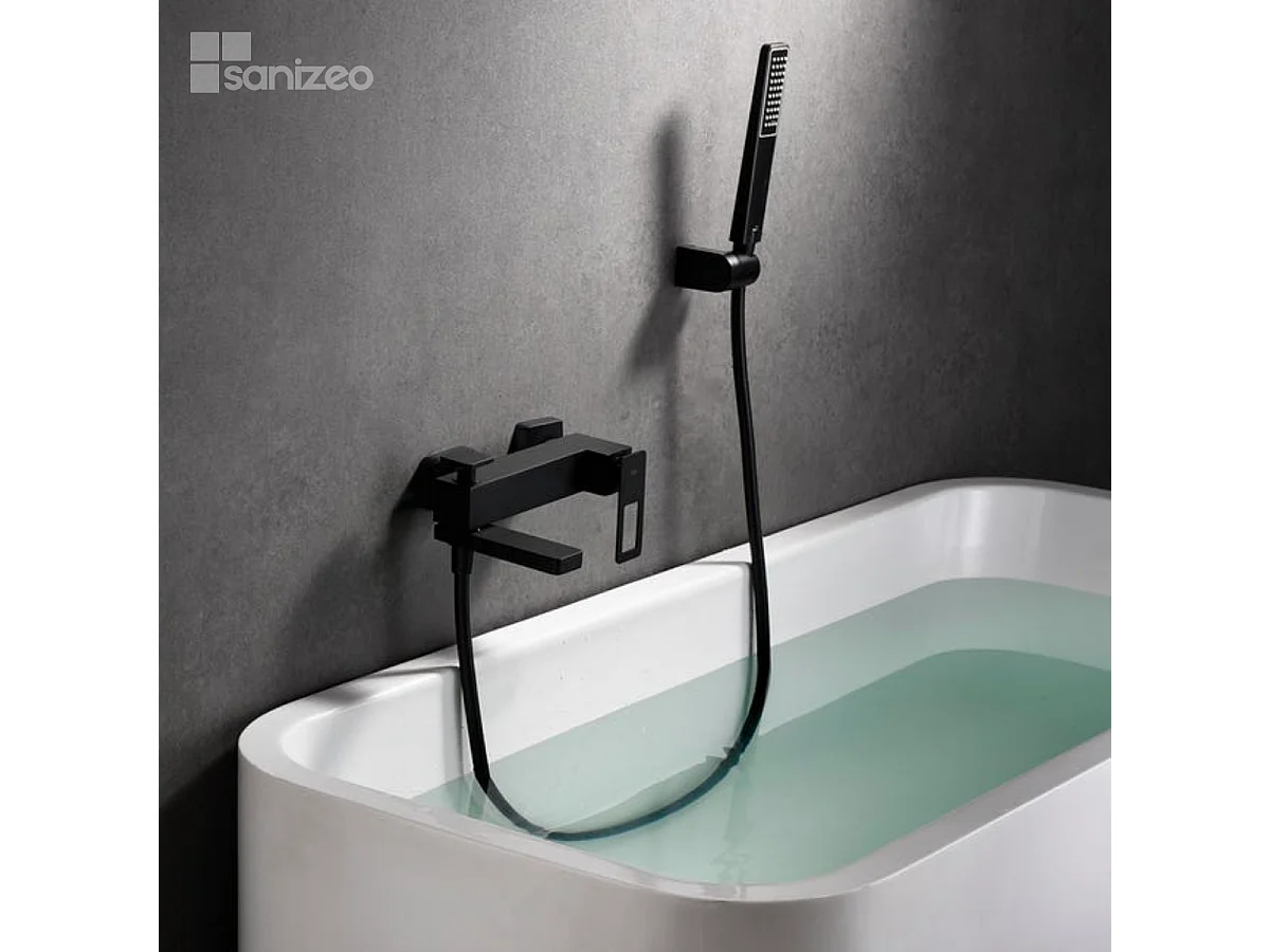 Ensemble Bain/Douche Anti-Calcaire Noir Mat SUECIA BDC032-7NG