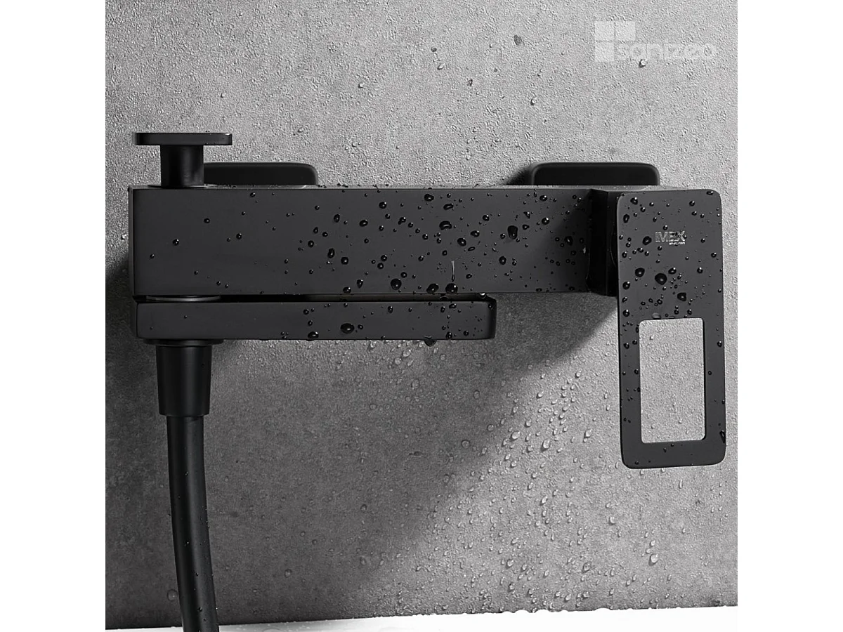 Ensemble Bain/Douche Anti-Calcaire Noir Mat SUECIA BDC032-7NG