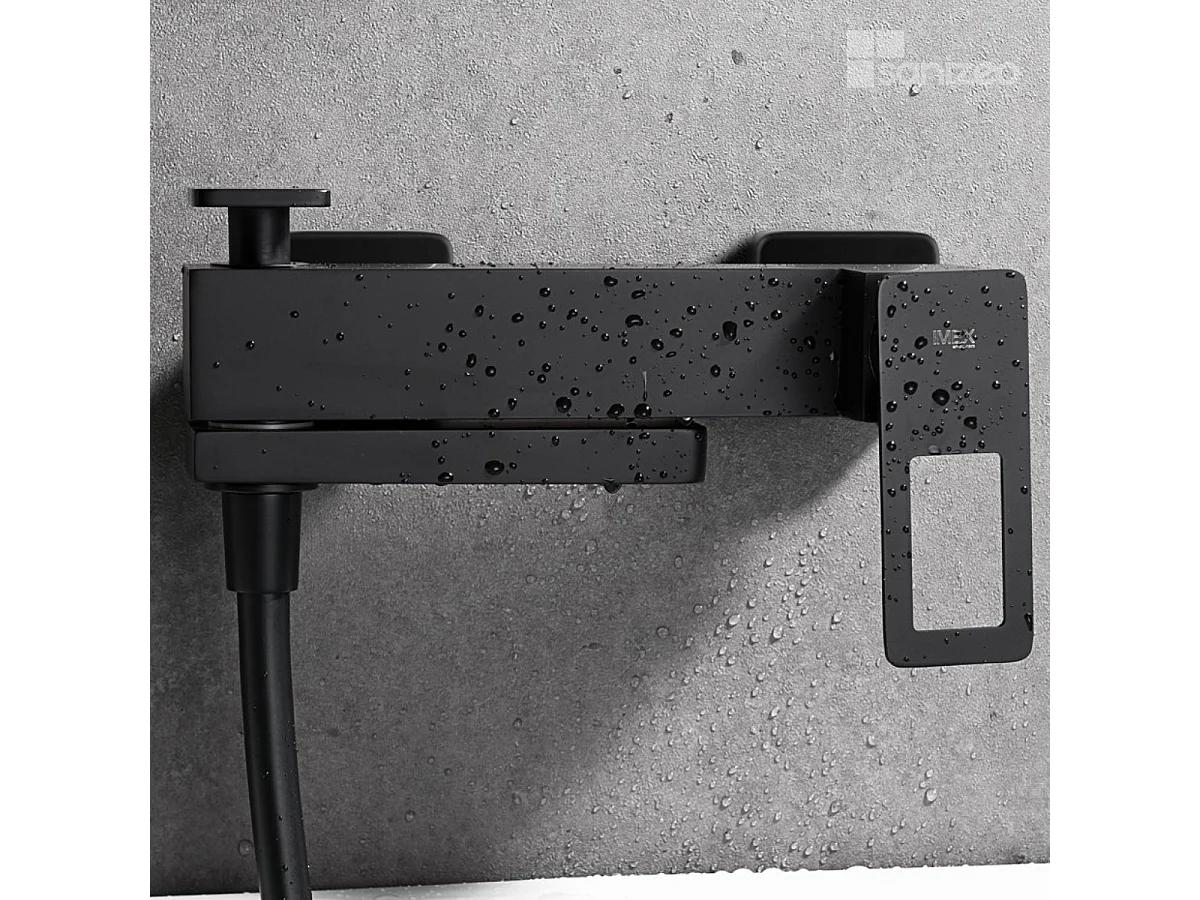 Ensemble Bain/Douche Anti-Calcaire Noir Mat SUECIA BDC032-7NG