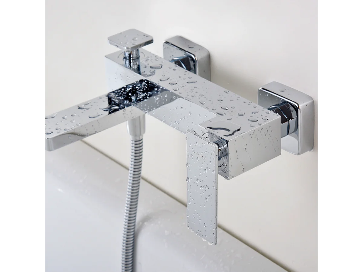 Ensemble Bain/Douche Anti-Calcaire Chrome PISA BDP048-4