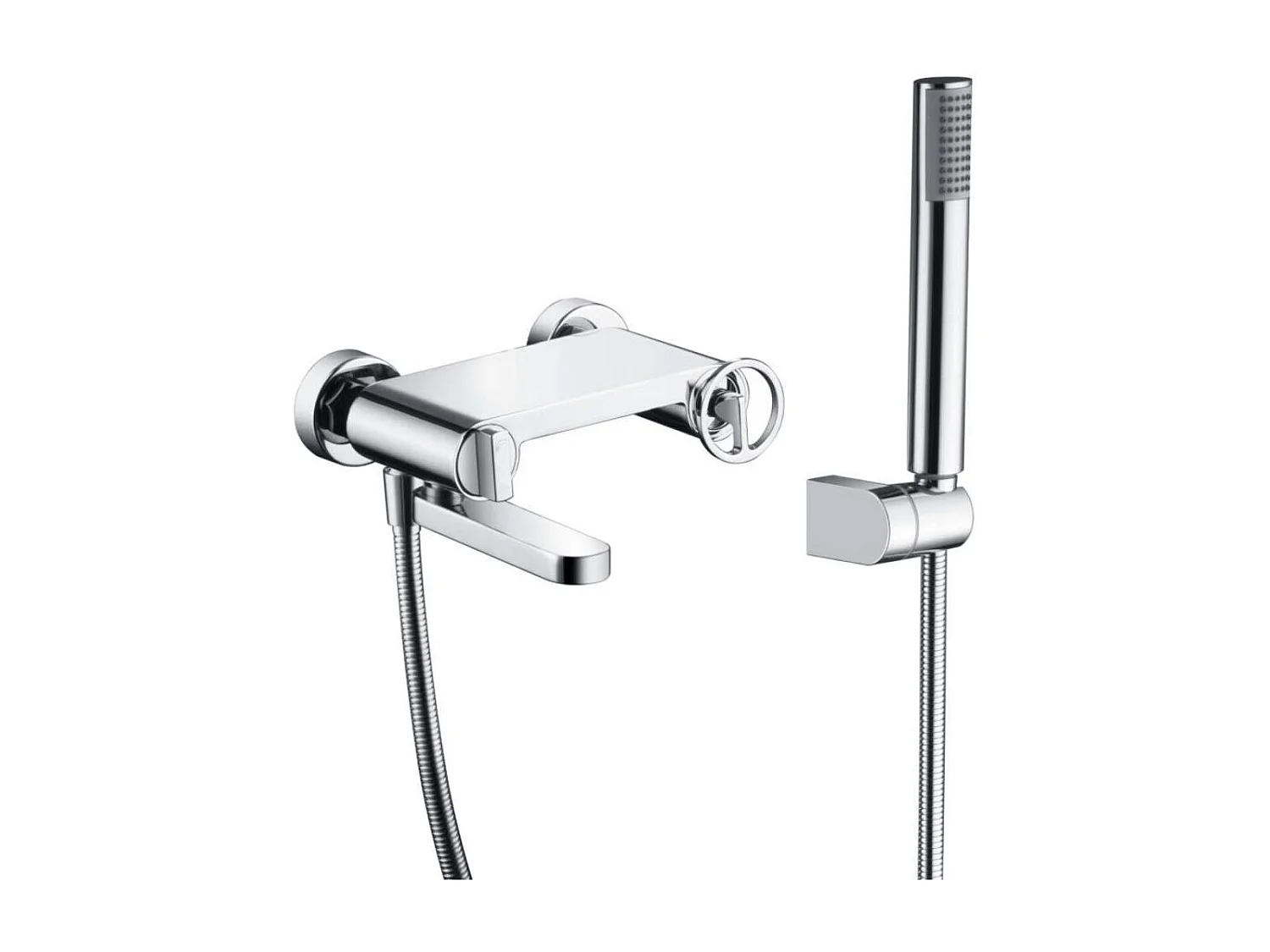 Ensemble de Douche Anti-Calcaire Thermostatique Or Brossé LINE BTD038-5OC