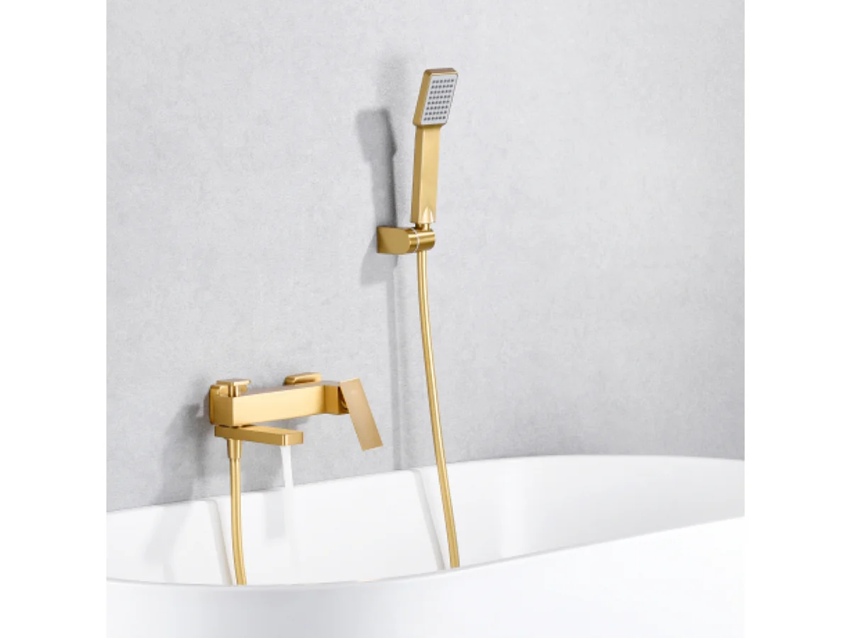 Ensemble de Douche Anti-Calcaire Thermostatique Nickel Brossé LINE BTD038-5NQ