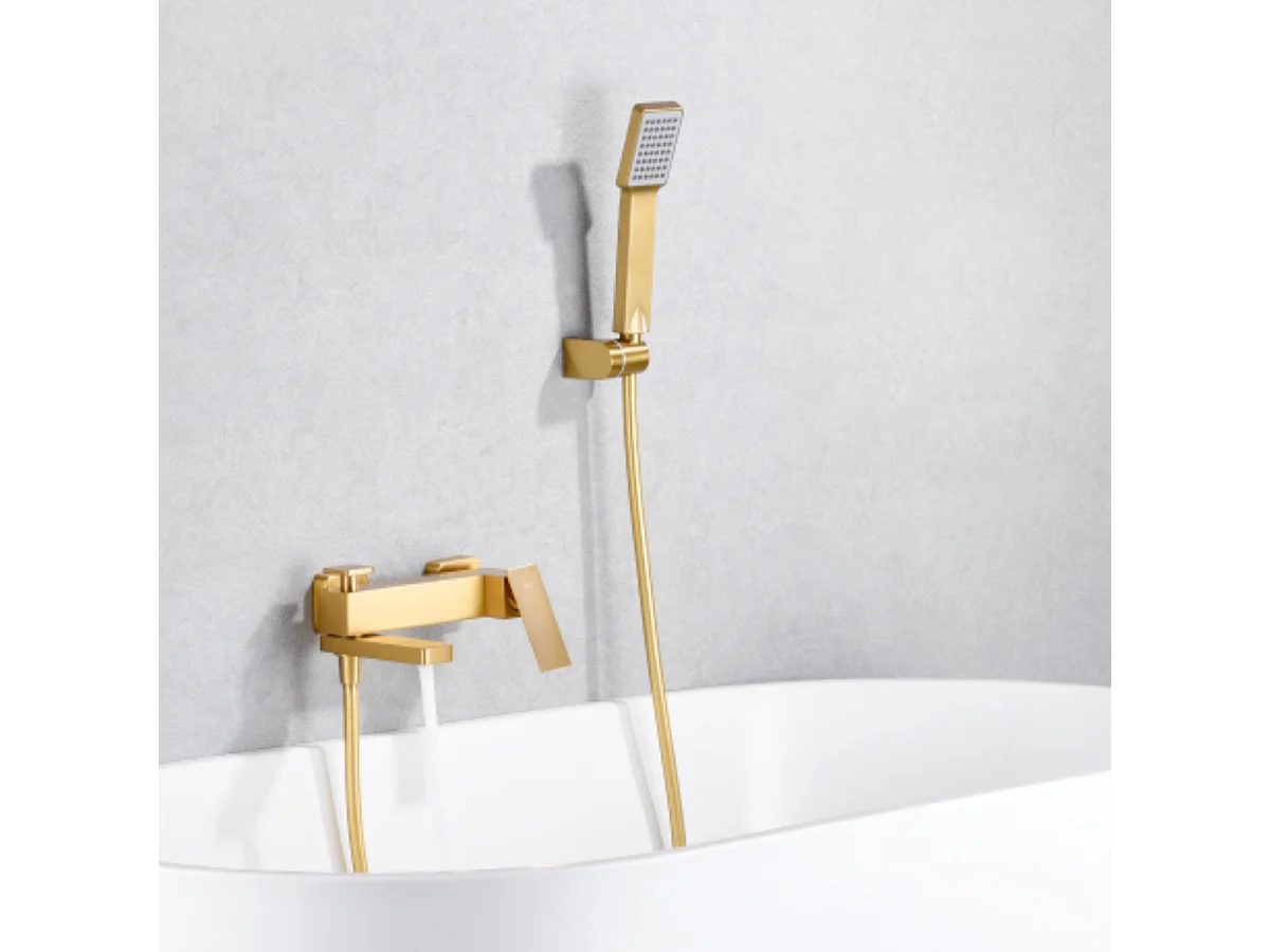 Ensemble de Douche Anti-Calcaire Thermostatique Nickel Brossé LINE BTD038-5NQ