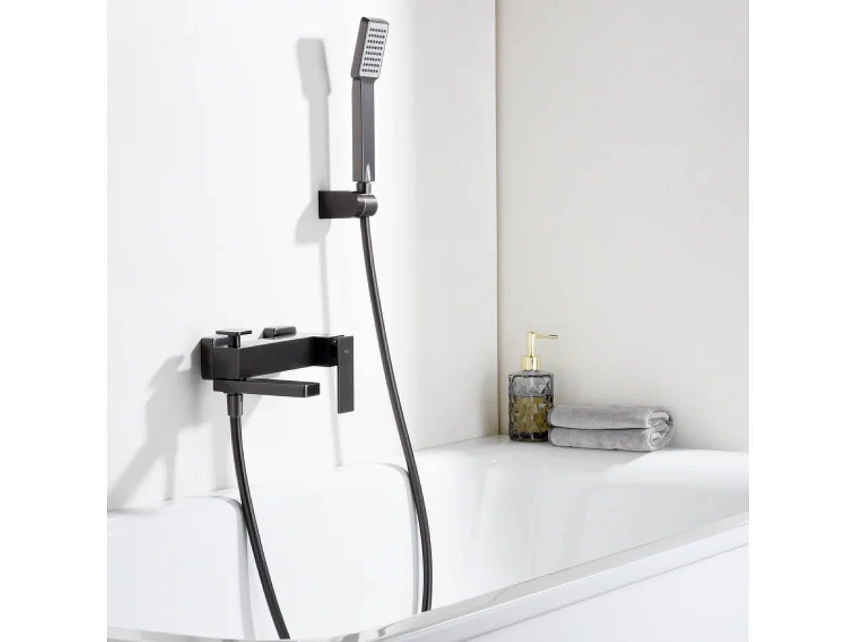 Ensemble de Douche Anti-Calcaire Noir Mat BELGICA BDZ044-5NG