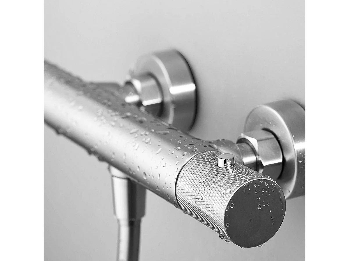 Ensemble de Douche Anti-Calcaire Thermostatique Chrome LINE BTD038-5