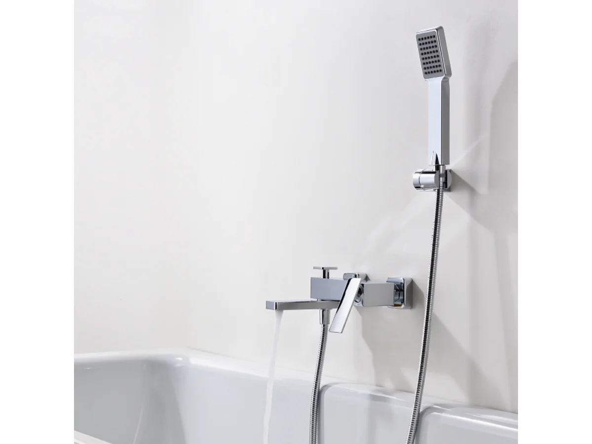 Ensemble de Douche Anti-Calcaire Thermostatique Chrome LINE BTD038-5