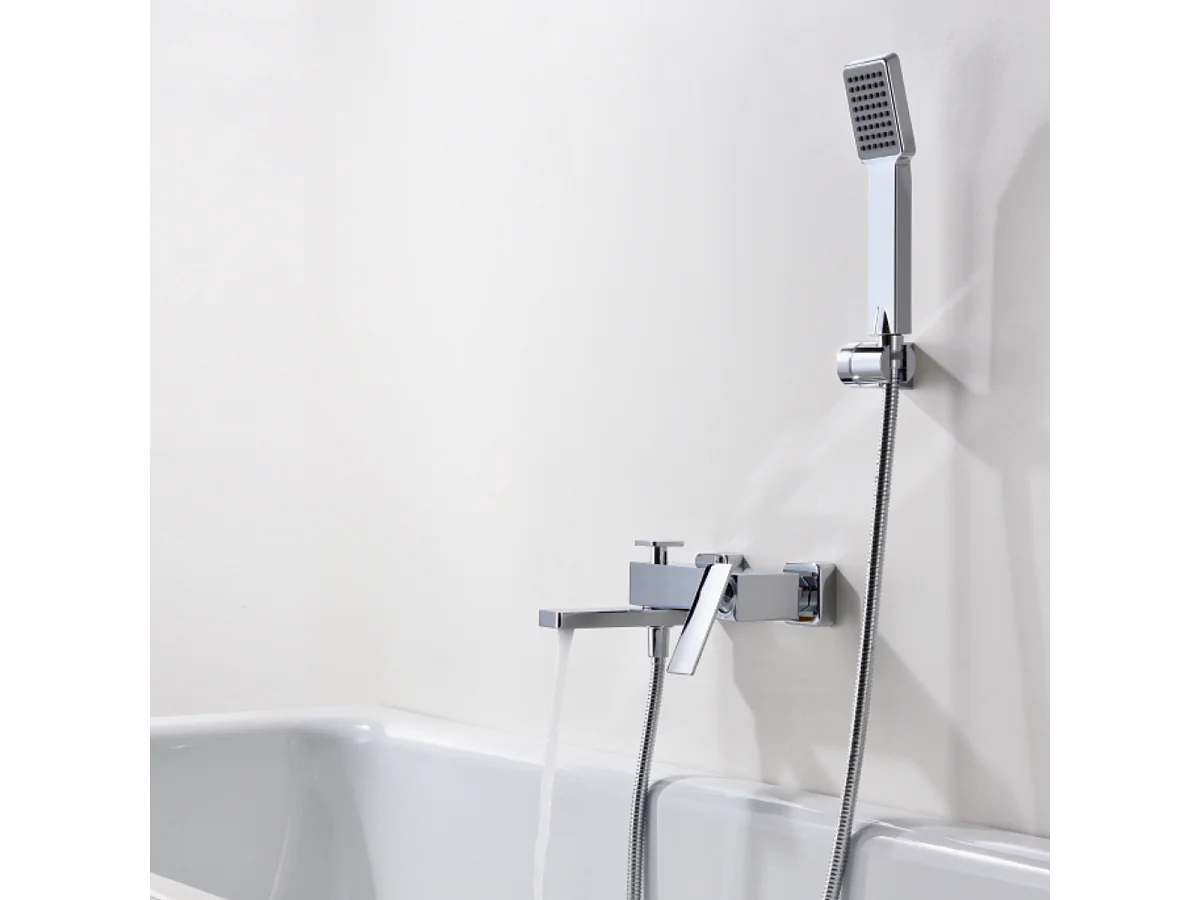 Ensemble de Douche Anti-Calcaire Thermostatique Chrome LINE BTD038-5