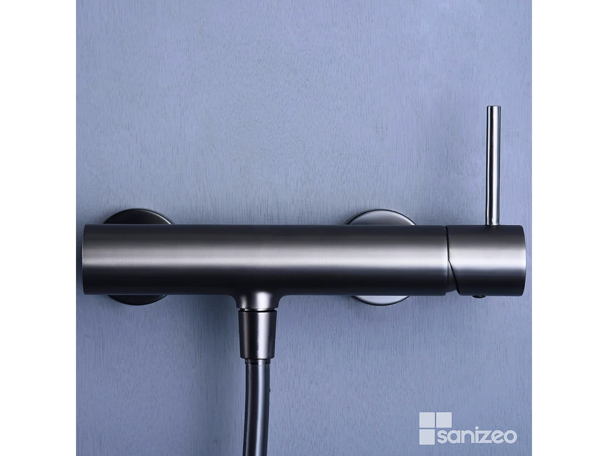Ensemble de Douche Anti-Calcaire Black Gun Métal MONZA BDM039-5BGM