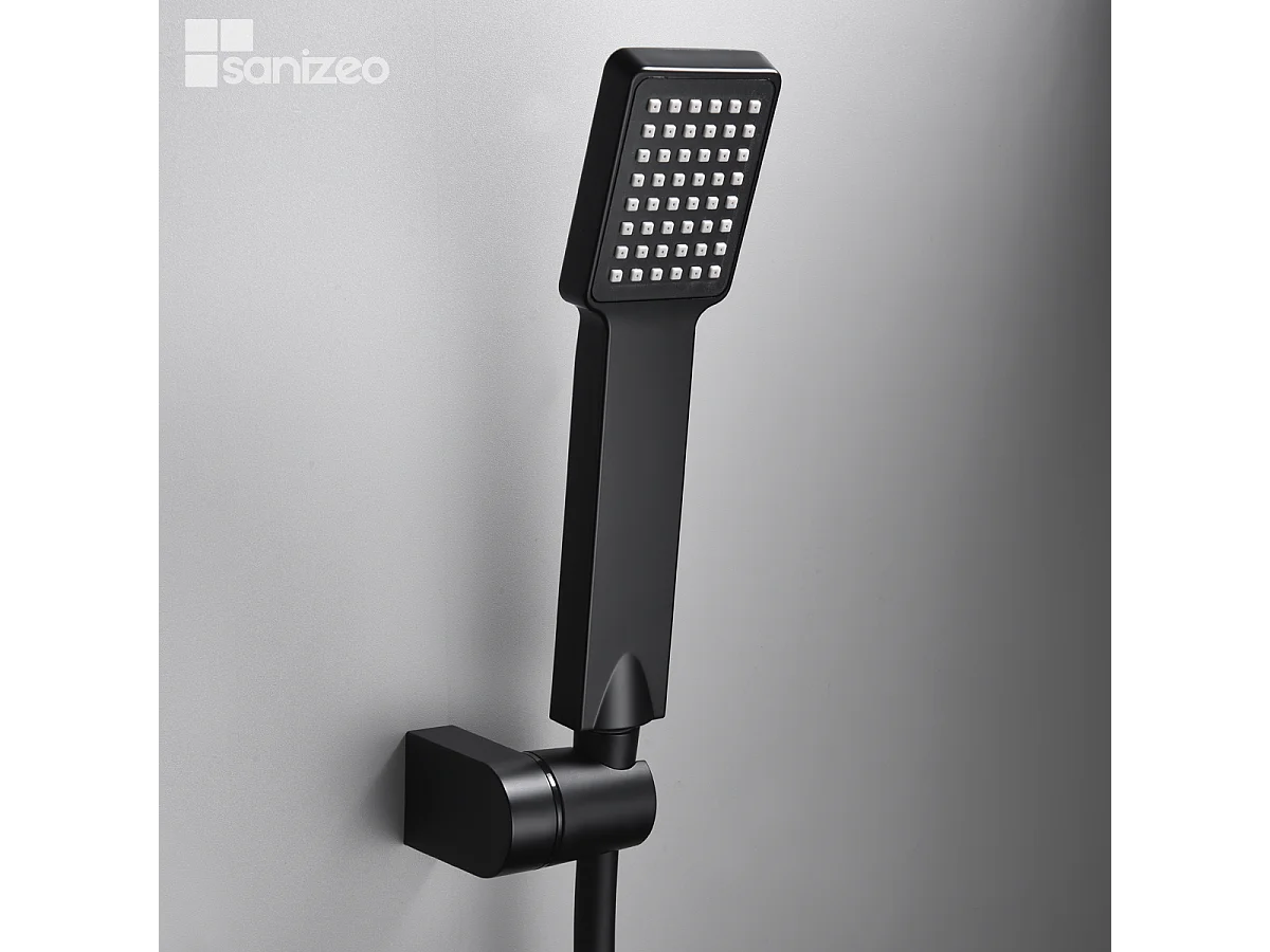 Ensemble de Douche Anti-Calcaire Black Gun Métal MONZA BDM039-5BGM