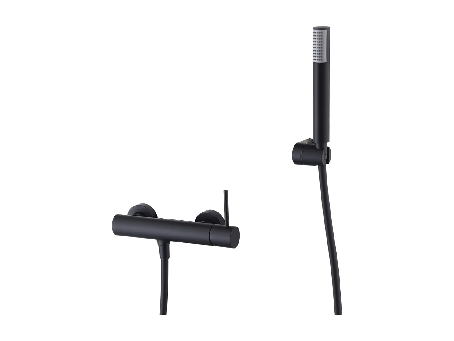 Ensemble de Douche Anti-Calcaire Noir Mat  MONZA BDM039-5NG