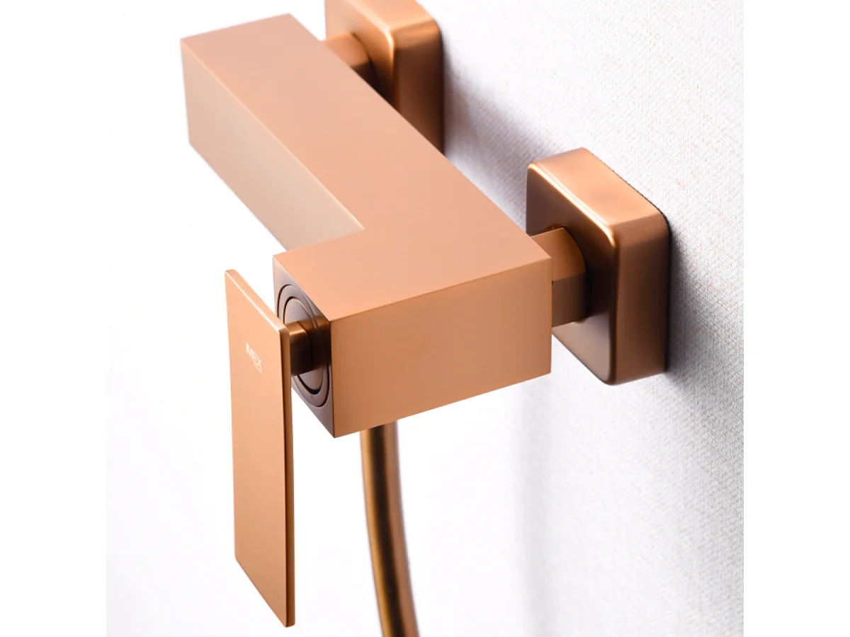 Ensemble de Douche Anti-Calcaire Or Rose Cuivré PISA BDP048-5ORC