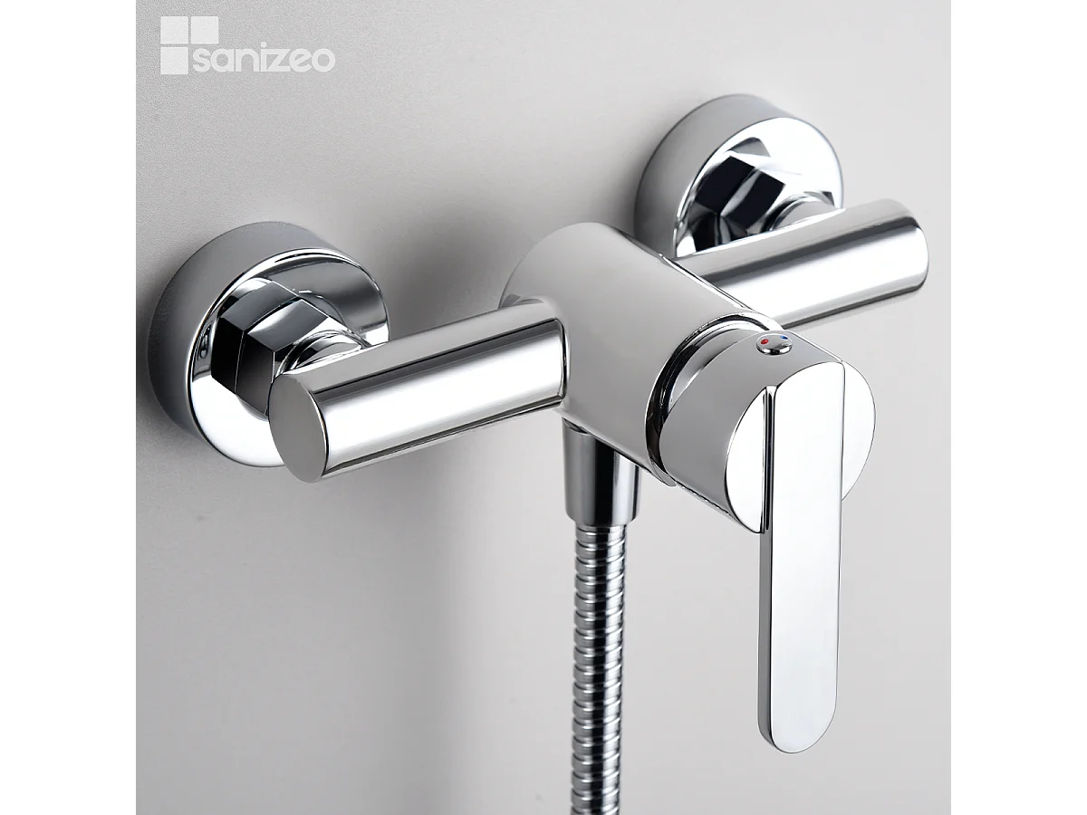 Ensemble de Douche Anti-Calcaire Chrome ROMA BDR001-5
