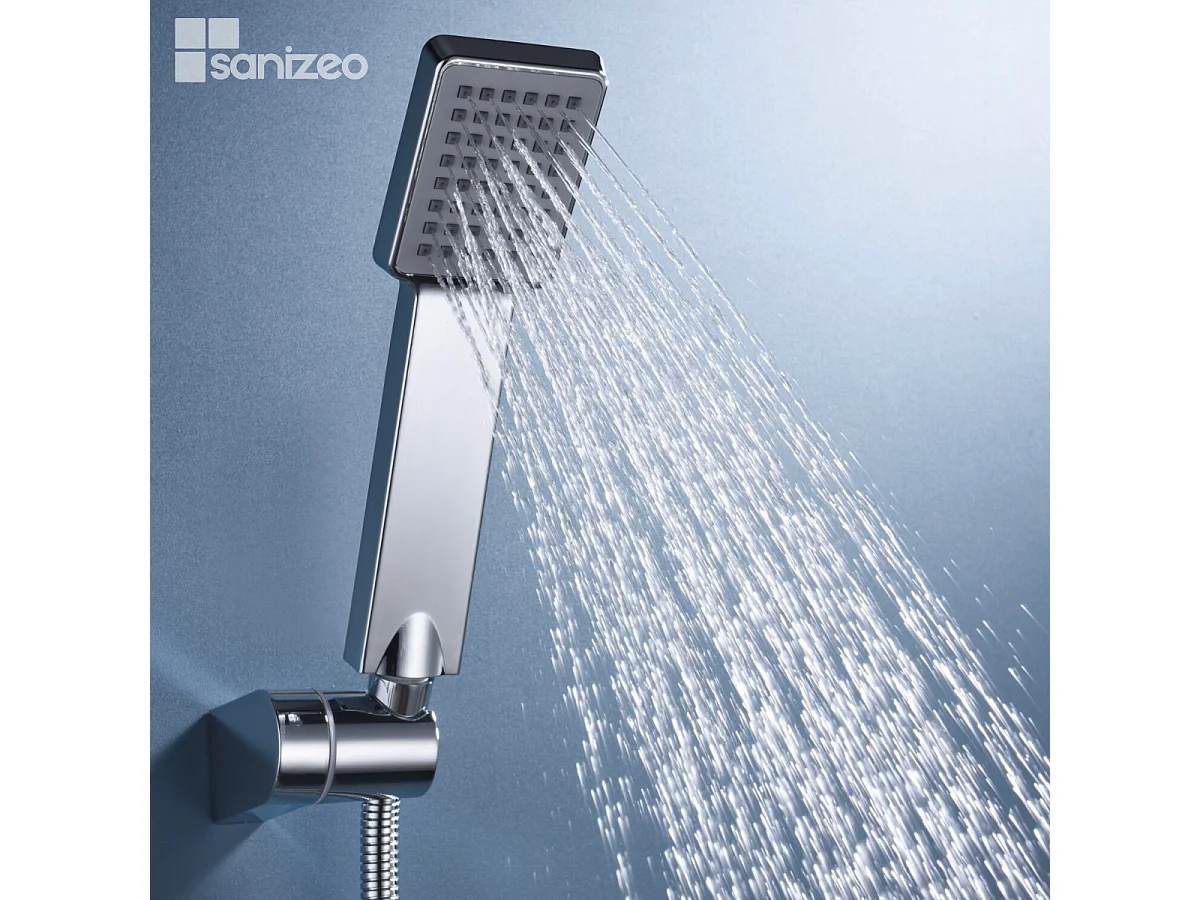 Ensemble de Douche Anti-Calcaire Blanc Mat ART BDAR025-5BL