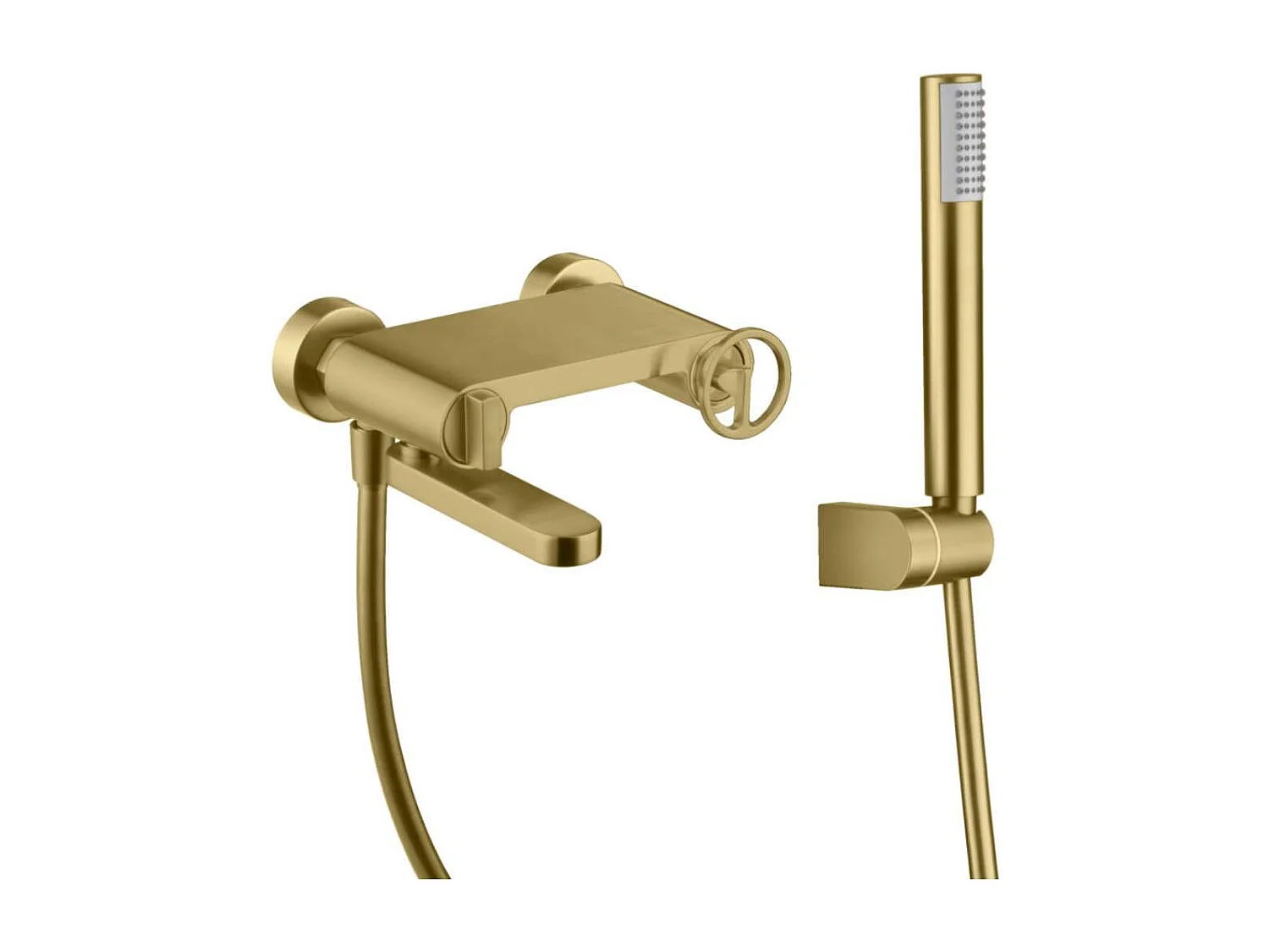 Ensemble de Douche Anti-Calcaire Thermostatique Or Rose Cuivré LINE BTD038-5/ORC