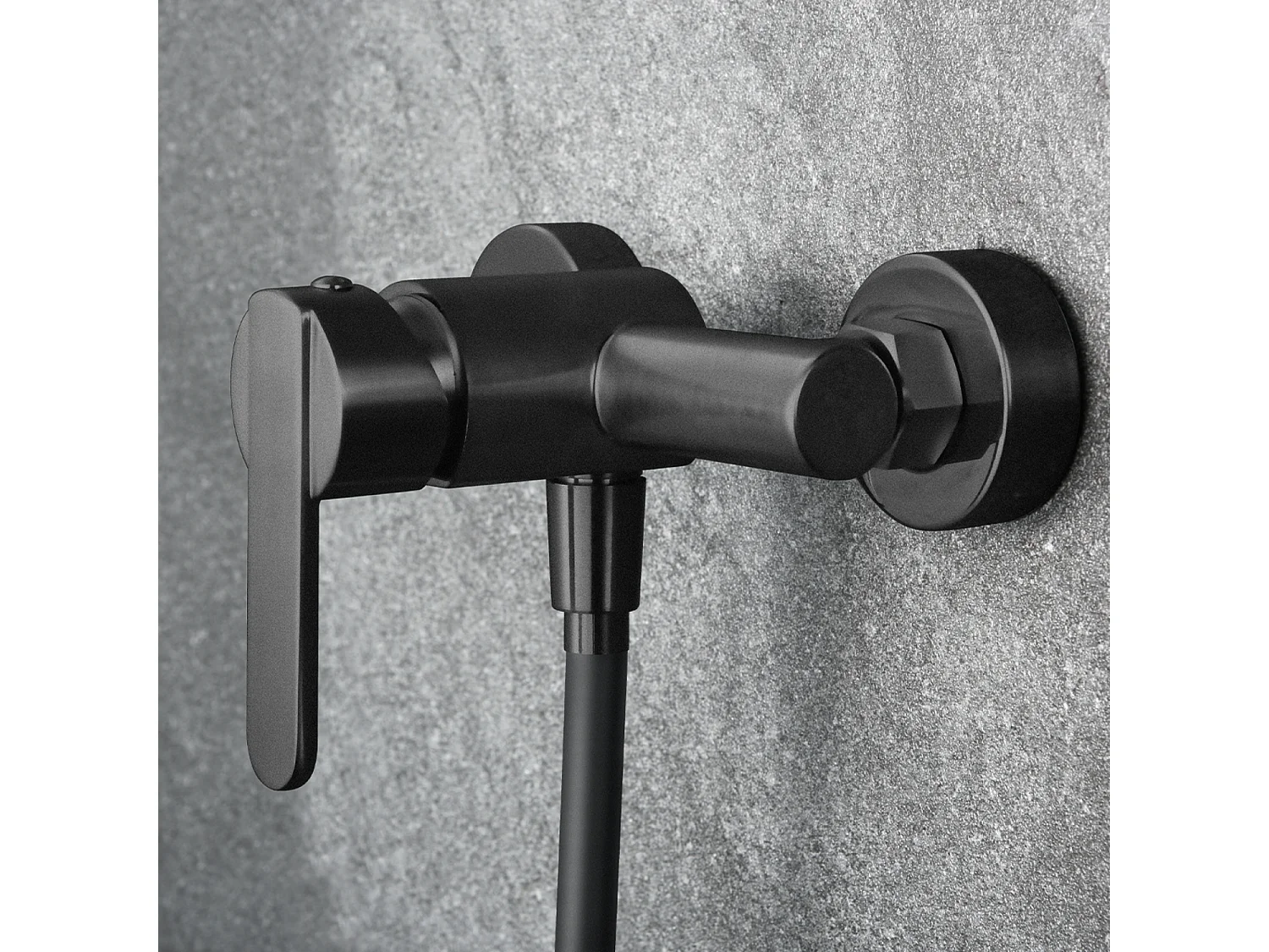 Ensemble de Douche Anti-Calcaire Noir Mat ROMA BDR001-5NG