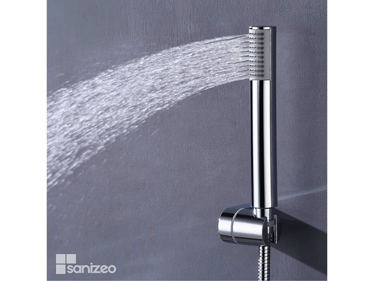 Ensemble de Douche Anti-Calcaire Chrome MONZA BDM039-5