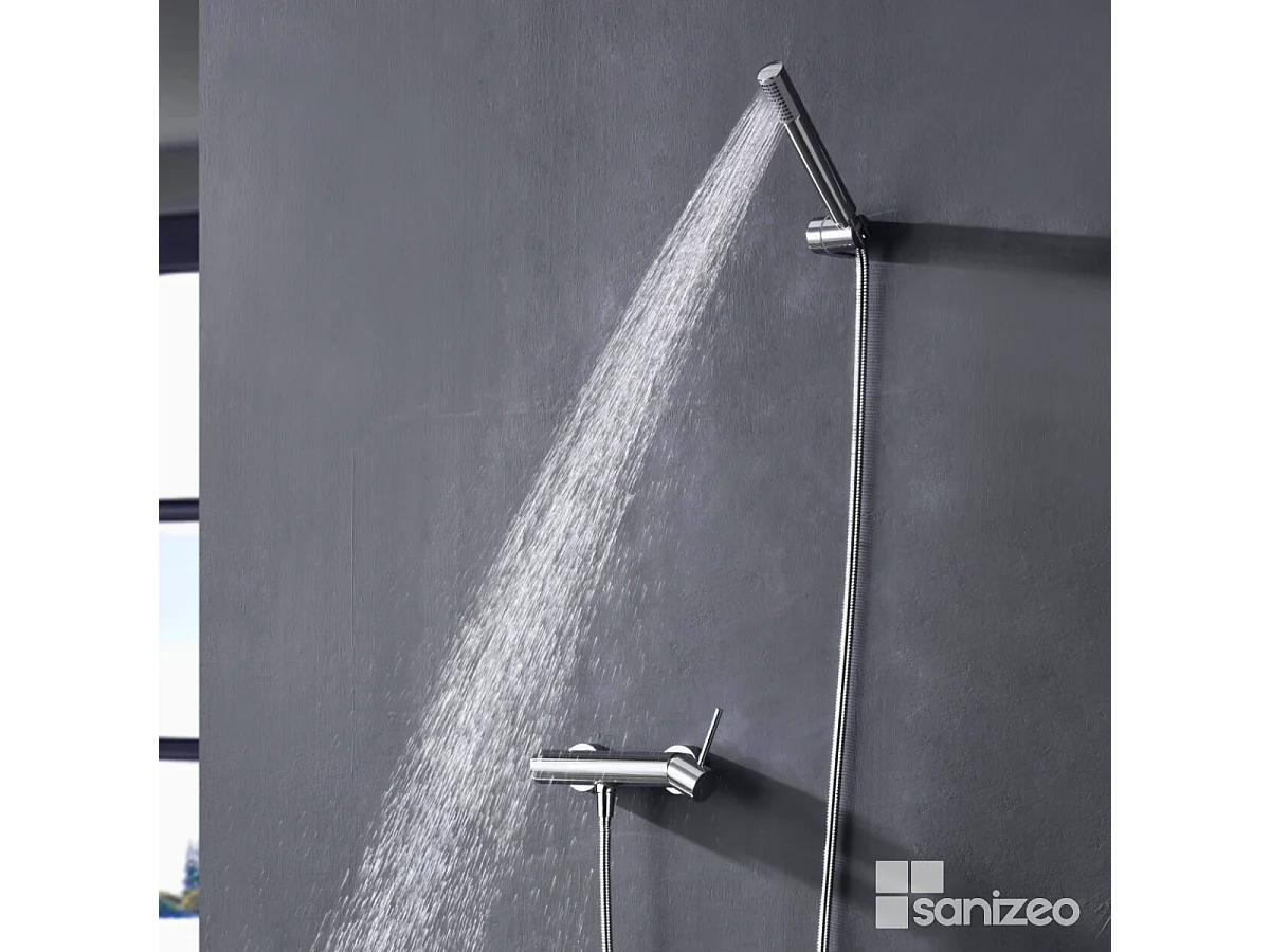 Ensemble de Douche Anti-Calcaire Chrome MONZA BDM039-5