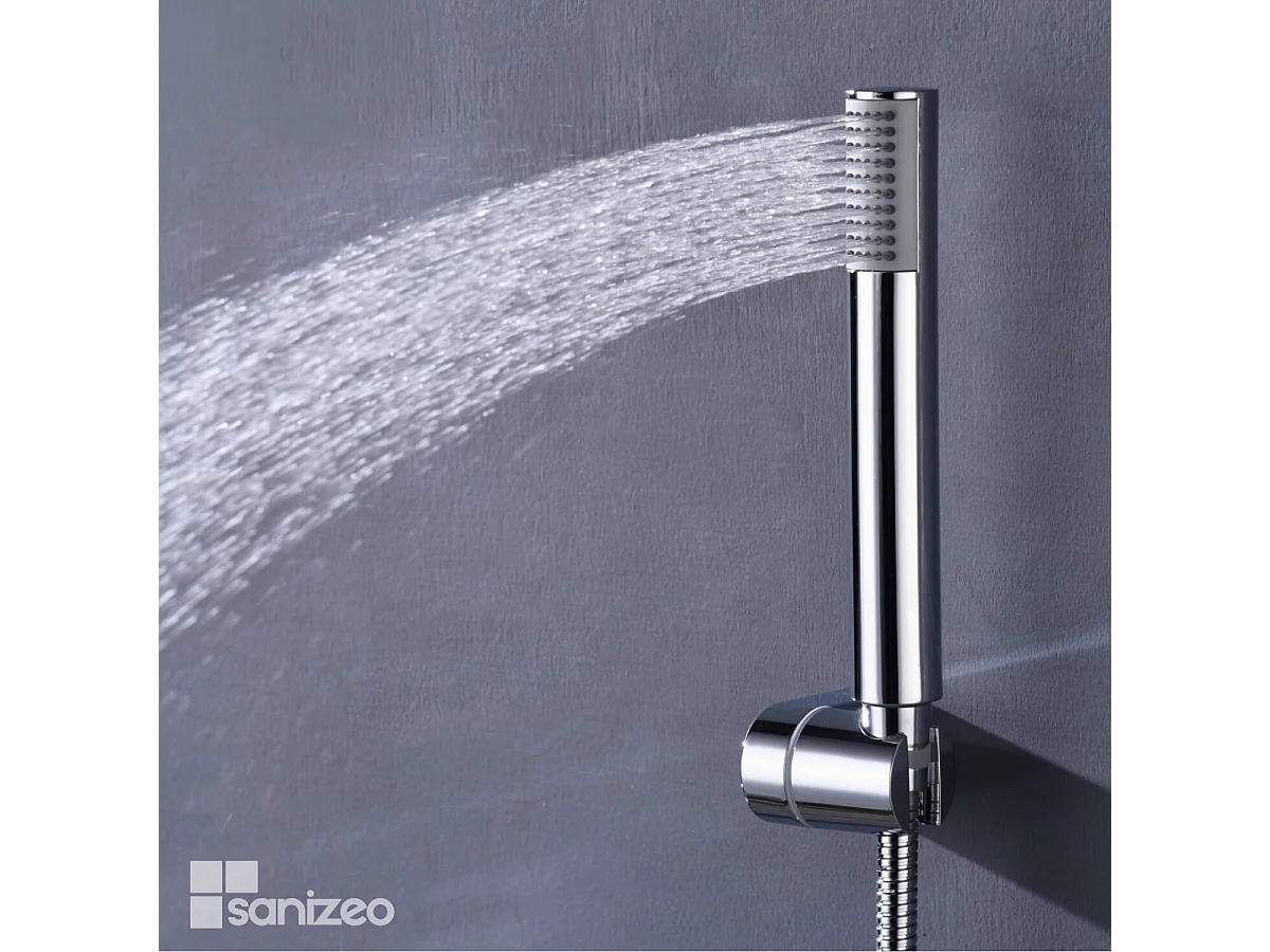 Ensemble de Douche Anti-Calcaire Chrome MONZA BDM039-5