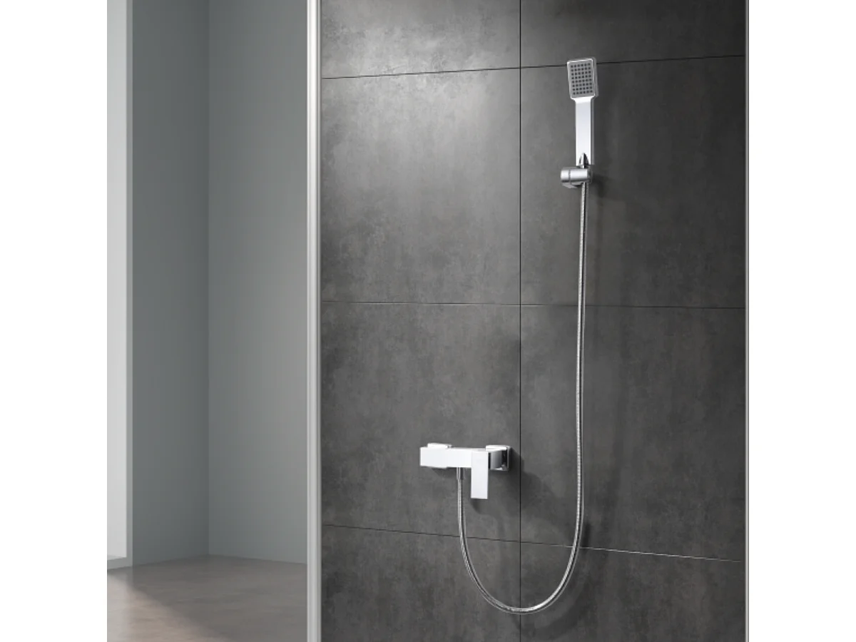 Ensemble de Douche Anti-Calcaire Chrome PISA BDP048-5