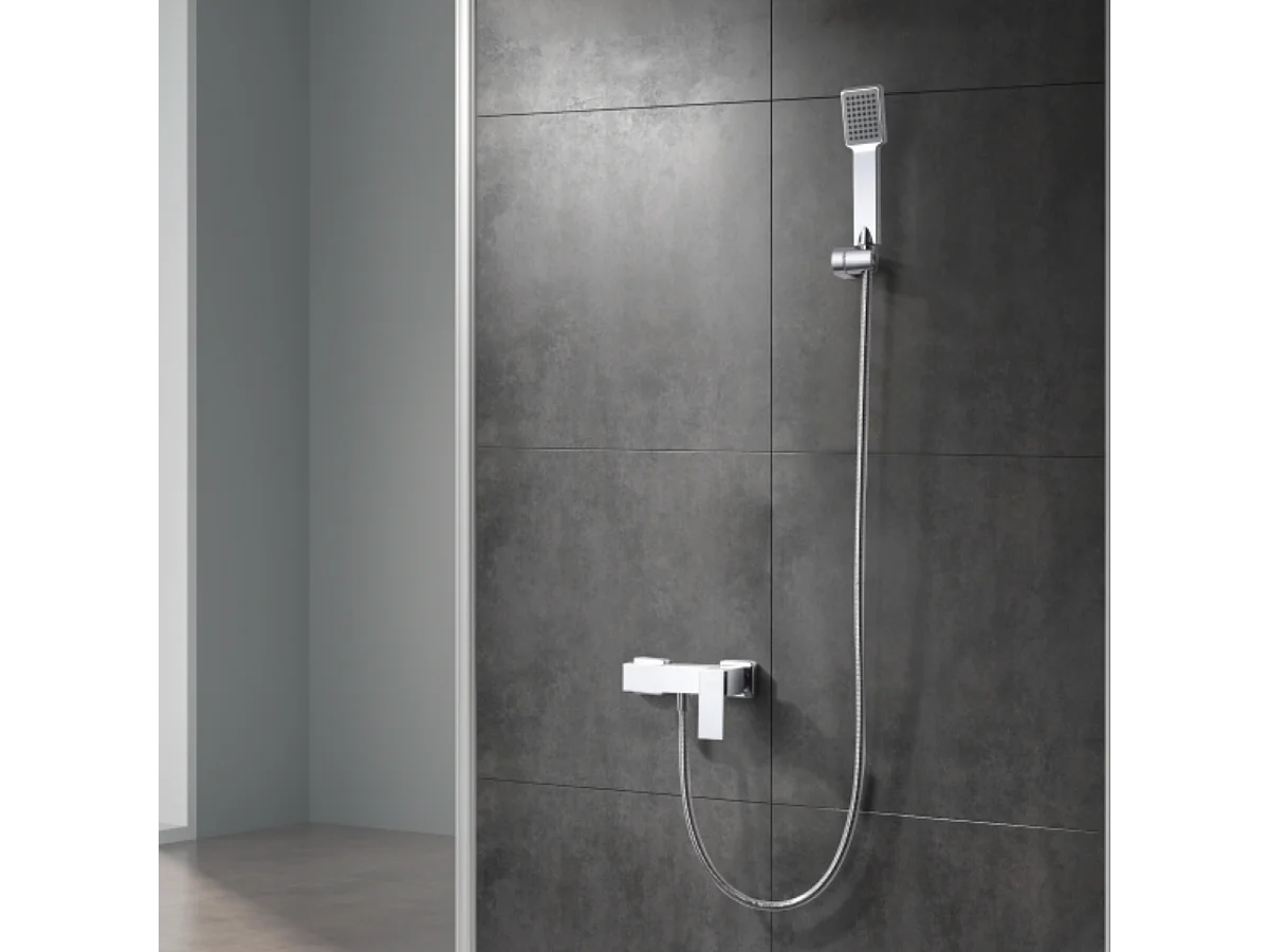 Ensemble de Douche Anti-Calcaire Chrome PISA BDP048-5
