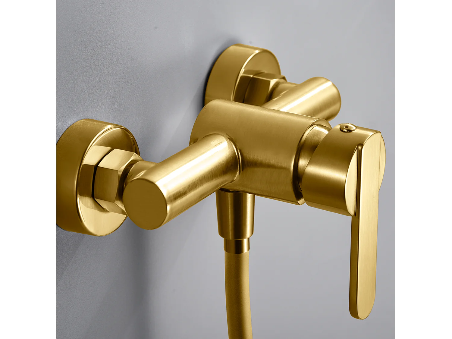 Ensemble de Douche Anti-Calcaire Or Brossé ROMA BDR001-5OC