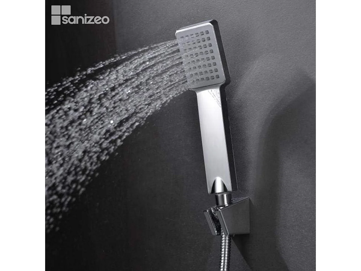 Ensemble de Douche Anti-Calcaire Or Brossé PISA BDP048-5OC