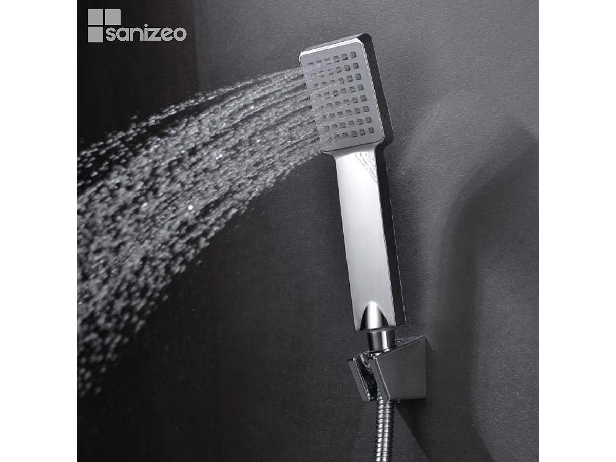 Ensemble de Douche Anti-Calcaire Or Brossé PISA BDP048-5OC