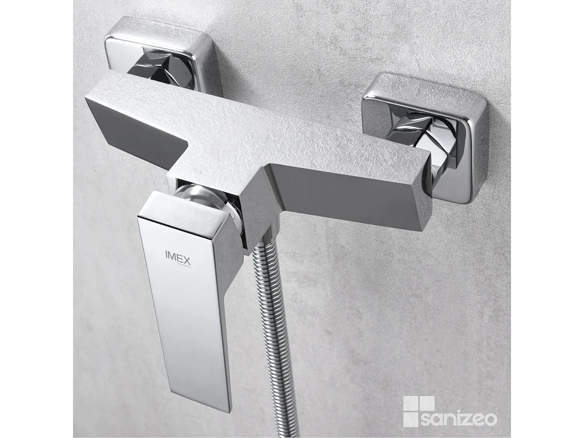 Ensemble de Douche Anti-Calcaire Chrome ART BDAR025-5