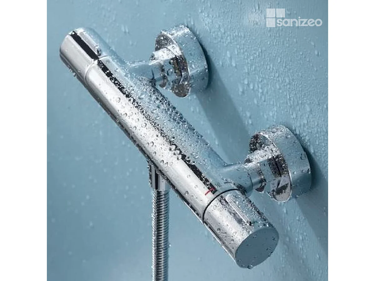 Ensemble de Douche Thermostatique Économie d'Eau Chrome ECO-KENT BTK017-5ECO