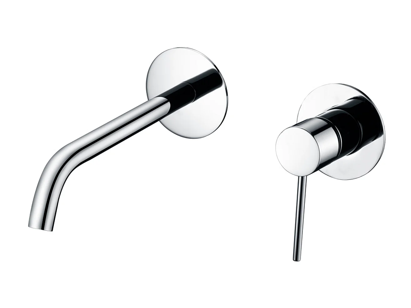 Mitigeur Lavabo Encastré Salle de Bain chromé – Anti-Calcaire – Design moderne - MILOS IMEX