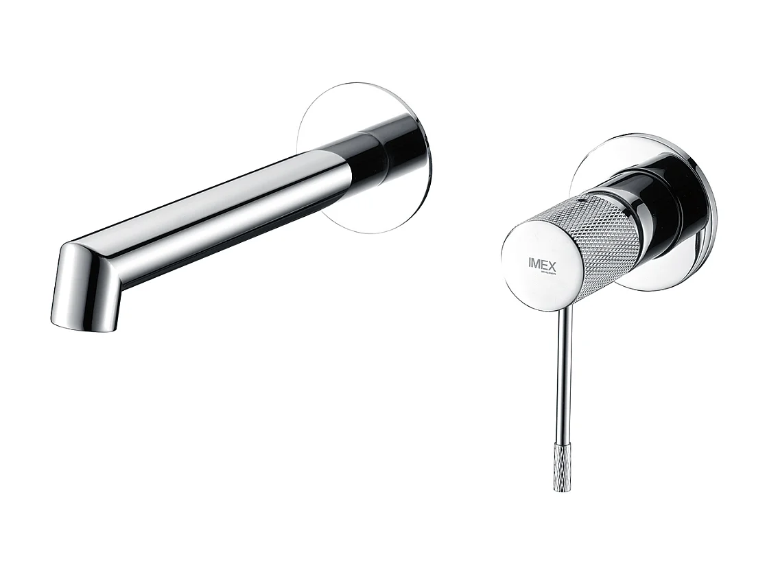 Mitigeur Lavabo Encastré Salle de Bain chromé – Anti-Calcaire – Design moderne - LINE IMEX