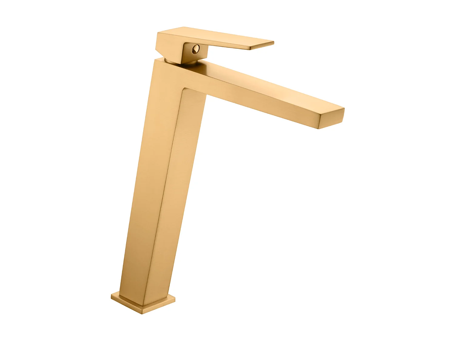 Mitigeur Lavabo Salle de Bain or brossé – Bec Haut Anti-Calcaire – Design moderne - ART IMEX