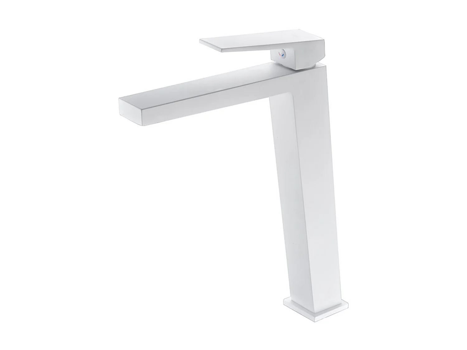 Mitigeur Lavabo Salle de Bain blanc mat – Bec Haut Anti-Calcaire – Design moderne - ART IMEX