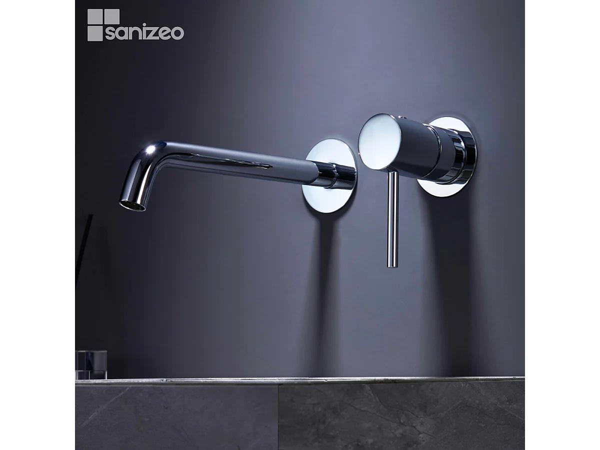 Robinet Mitigeur de Lavabo Encastré Anti-Calcaire Chrome IMEX MONZA GLM039