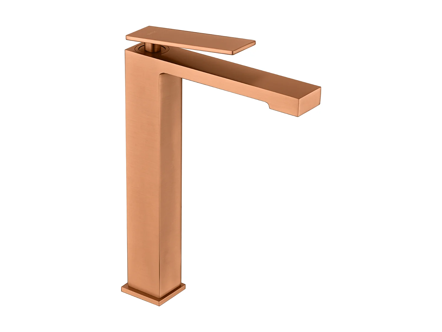 Mitigeur Lavabo Salle de Bain or rose cuivré – Bec Haut Anti-Calcaire – Design moderne - PISA IMEX